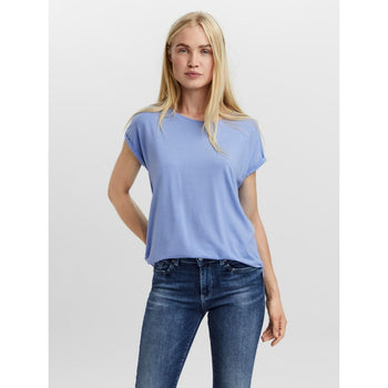 T-shirt azzurra da donna Aware by Vero Moda, Abbigliamento Donna, SKU c812000076, Immagine 0
